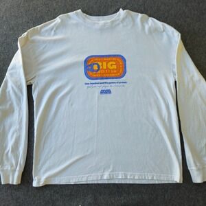 Martine Rose x The Hillbillies Mens XL White Camp Flog Gnaw Big Protein Tee GOOD